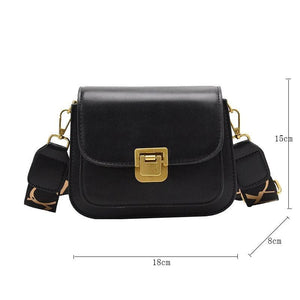 Vintage Brown Leather Handbag Crossbody Messenger Bag