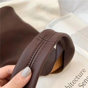 Women Leather Handbags Top-handle Bags Travel Large Casual Tote Female Shoulder