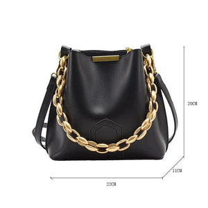 Women Crossbody Messenger Bag with Diamonds Chain Handbag