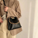 Women Crossbody Messenger Bag with Diamonds Chain Handbag