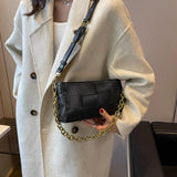 Niche Chain Underarm Bag Women Weave Chain Shoulder Messenger Bag