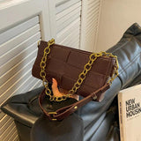 Niche Chain Underarm Bag Women Weave Chain Shoulder Messenger Bag