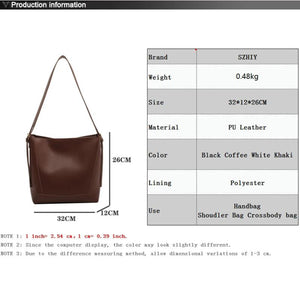 Classic Contrast Shoulder Bags for Women Tote Bag Crossbody Purse