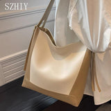 Classic Contrast Shoulder Bags for Women Tote Bag Crossbody Purse