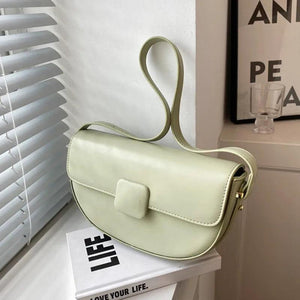 Green Leather Crossbody Bag Small Messenger Bag