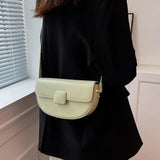 Green Leather Crossbody Bag Small Messenger Bag