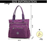 Women's Waterproof Nylon Top-handle Shoulder Bag