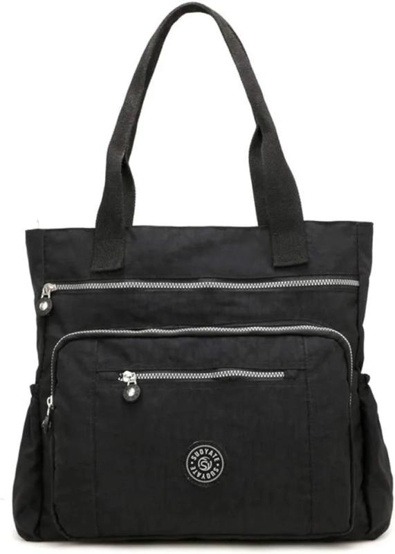 Women's Waterproof Nylon Top-handle Shoulder Bag