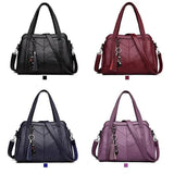 Leather Handbag Women Crossbody Messenger Bag Tote Shoulder Bag