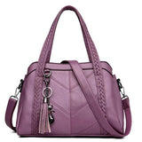 Leather Handbag Women Crossbody Messenger Bag Tote Shoulder Bag