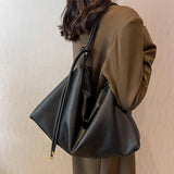 Winter Large Capacity Shoulder Bag For Women High PU Leather Shopper Handbag