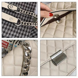 Women's Leather Crossbody Bag Chain Shoulder Purse