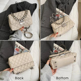 Women's Leather Crossbody Bag Chain Shoulder Purse
