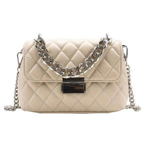 Women's Leather Crossbody Bag Chain Shoulder Purse