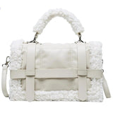 Women Winter Faux Fur Shoulder Crossbody Bag Handbag Lady Party Tote Bag