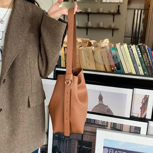 Women Shoulder bag Soft PU leather crossbody bags Large capacity tote