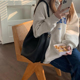 Women Shoulder bag Soft PU leather crossbody bags Large capacity tote