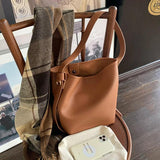 Women Shoulder bag Soft PU leather crossbody bags Large capacity tote