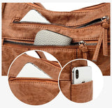 Soft PU Leather Women Shoulder Crossbody Bags Purses Handbags