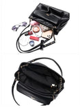 Chain Women Shoulder Crossbody Bags Handbags Purses Soft Pu Leather Totes