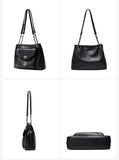 Chain Women Shoulder Crossbody Bags Handbags Purses Soft Pu Leather Totes