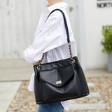 Chain Women Shoulder Crossbody Bags Handbags Purses Soft Pu Leather Totes