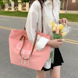 Summer Casual Handbag Shoulder Women's Bag Solid Travel Tote