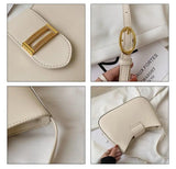 Small PU Leather Underarm Bag for Women