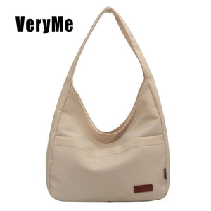 Canvas Shoulder Bag For Women Tote Large Capacity Purse Handbag