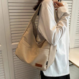 Canvas Shoulder Bag For Women Tote Large Capacity Purse Handbag