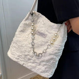 Embroidery Shoulder Tote Bag Jacquard Handbag Purses for Women