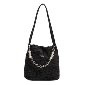 Embroidery Shoulder Tote Bag Jacquard Handbag Purses for Women