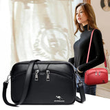 Small Green Leather Crossbody Bag for Women
