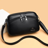 Small Green Leather Crossbody Bag for Women