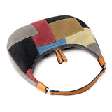 Canvas Half Moon Women Shoulder Bags Crossbody Totes