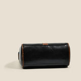 Vintage Leather Shoulder Bag Women Panelled Purses Handbags Crossbody Bag
