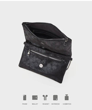 Rivet Women Messenger Bag PU Leather Ladies Shoulder Bag Crossbody Envelopes Clu