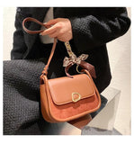 Vintage Matte Leather Underarm Crossbody Shoulder Bags for Women