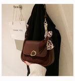 Vintage Matte Leather Underarm Crossbody Shoulder Bags for Women
