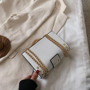 Transparent Rivet Handbag Lady Travel