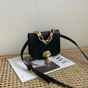 Vintage Flap Bag Chain Crossbody PU Leather Handbags