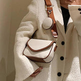 Soft PU Leather Women Shoulder Crossbody Bags Lady Handbag and Purse