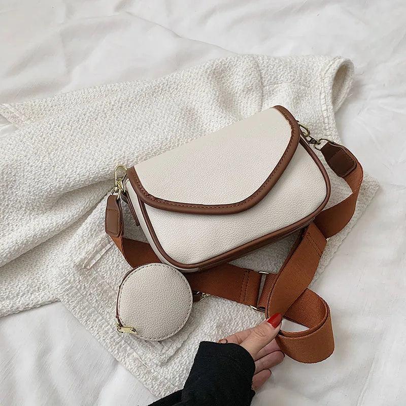 Soft PU Leather Women Shoulder Crossbody Bags Lady Handbag and Purse