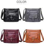 Soft Leather Women Messenger Bag Big Capacity Crossbody Bag