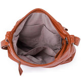 Soft Leather Women Messenger Bag Big Capacity Crossbody Bag