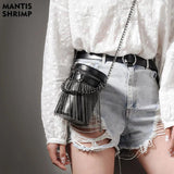 Vintage Tassel Bucket Crossbody Bag for Women