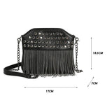 Vintage Rivet Female Bags Retro Shoulder Crossbody Bags