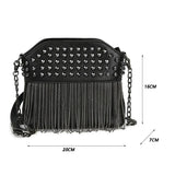Vintage Rivet Female Bags Retro Shoulder Crossbody Bags