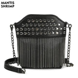 Vintage Rivet Female Bags Retro Shoulder Crossbody Bags