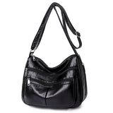 Faux Leather Shoulder Bag Women Crossbody Bag Solid Messenger Bolsa
